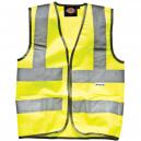 Dickies Childs High Vis Safety Waistcoat Yellow for Ages 10 12