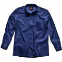 Dickies Mens Oxford Weave Shirt Long Sleeve Navy Blue 175 Collar