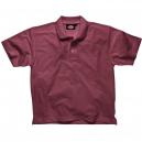 Dickies Mens Short Sleeve Polo Shirt Burgundy 2XL