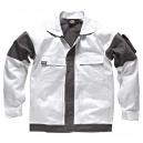 Dickies Mens Grafter Duo Tone 290 Work Jacket White Grey 2XL