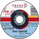 Dronco AS 46 T INOX 125mm x 25mm x 222mm Bore Angle Grinder Inox Cutting and Grinding Disc for All Steel