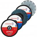 Dronco 115mm Angle Grinder 5 Disc Cutting Grinding Sanding Multipack