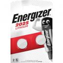 Energizer CR2025 Coin Lithium Battery Pack of 2