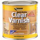 Everbuild Quick Drying Wood Varnish Satin Clear 250ml