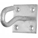 Faithfull Ceiling or Wall Hook On Plate Galvanised Finish