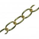 Faithfull Oval Polished Brass Chain 18mm x 10 Metal