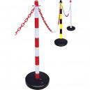 Faithfull Plastic Post for Chain Red White