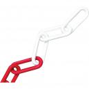 Faithfull Plastic Chain 8mm x 125 Metre Red White