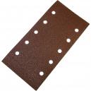 Faithfull 12 Orbital Sanding Sheets 115 x 280mm Hook and Loop Punched Assorted Grit Pack of 5