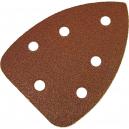 Faithfull Ryobi Corner Sander Compatible Sanding Sheets Hook and Loop Red Assorted Grit Pack of 5