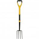 Faithfull Fibreglass Shaft Garden Border Fork Soft Grip D Handle