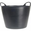 Faithfull Heavy Duty Polyethylene Flexable Tub 15 Litres Black