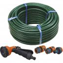 Faithfull Hose 30M With 3 Fittings and Spray Gun