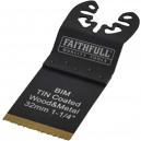 Faithfull Bi Metal Flush Cut Titanium Nitride Coated Blade 32mm for Power Multi Tools