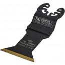 Faithfull Bi Metal Flush Cut Titanium Nitride Coated Blade 45mm for Power Multi Tools