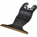 Faithfull Bi Metal Flush Cut Titanium Nitride Coated Blade 65mm for Power Multi Tools