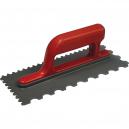 Faithfull V and U Notched Plastic Tiling Trowel 11 x 4 with Soft Grip Handle