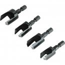 Faithfull 4 Piece Plug Cutter Set 6 12mm
