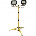 faithfull power plus twin site lights with tripod 2800 lumen 40w 240v