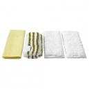Karcher Pack of 4 Various Floor Tool Bathroom Microfibre Cloths for SC DE 4002 and SG 44 Steam Cleaners