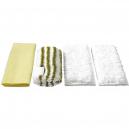 Karcher Pack of 4 Various Floor Tool Bathroom Microfibre Cloths for SC DE 4002 and SG 44 Steam Cleaners