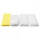 Karcher Pack of 4 Various Floor Tool Kitchen Microfibre Cloths for SC DE 4002 and SG 44 Steam Cleaners