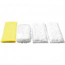 Karcher Pack of 4 Various Floor Tool Kitchen Microfibre Cloths for SC DE 4002 and SG 44 Steam Cleaners