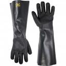 Dipco Chemprotec Latex Gauntlet Heavyweight Gloves 16 Black
