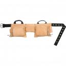 Kunys Heavy Duty 12 Pocket Leather Tool Belt Fits 29 49