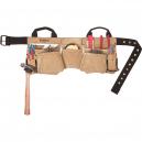 Kunys Carpenters Split Grain Apron Tool Belt and Pouches