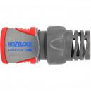 Hozelock Pro Metal Aquastop Hose End Connector for 19mm 34 Hose Pipes