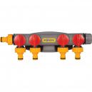 Hozelock 4 Way Tap Connector for Hose Pipes