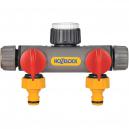 Hozelock 2 Way Tap Connector for Outdoor Taps