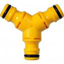 Hozelock Plastic Y Connector for Hose Pipes