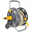 Hozelock 60 Metre Floor and Wall Hose Reel with 50 Metre Hose Pipe and Connectors