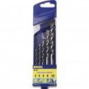 Irwin Multi Purpose 5 Piece Drill Bit Set 4 10mm