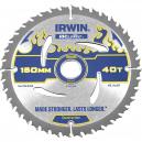 Irwin Weldtec Circular Saw Blade 150mm x 40 Teeth x 20mm Bore ATB