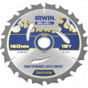 Irwin Weldtec Circular Saw Blade 160mm x 18 Teeth x 20mm Bore ATB