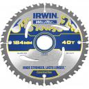 Irwin Weldtec Circular Saw Blade 184mm x 40 Teeth x 30mm Bore ATB
