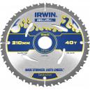 Irwin Weldtec Circular Saw Blade 210mm x 40 Teeth x 30mm Bore ATB