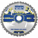 Irwin Weldtec Circular Saw Blade 235mm x 20 Teeth x 30mm Bore ATB