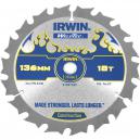 Irwin Weldtec Cordless Circular Saw Blade 136mm x 18 Teeth x 10mm Bore ATB C