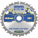 Irwin Weldtec Cordless Circular Saw Blade 165mm x 18 Teeth x 20mm Bore ATB C