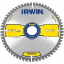 Irwin Multi Material Circular Saw Blade 210mm x 30mm Bore 60 Teeth TCG Neg