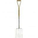 Kent and Stowe Stainless Steel Digging Fork 11 Metre Long