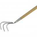 Kent and Stowe Long Handled 3 Prong Stainless Steel Cultivator 16 Metre Long