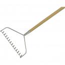 Kent and Stowe Long Handled Stainless Steel Soil Rake 16 Metre Long