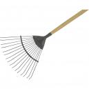 Kent and Stowe Long Handled Carbon Steel Lawn and Leaf Rake 17 Metre Long