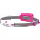 LED Lenser NEO LED Head Torch with Rear Red Blinkers Pink 90 Lumens
