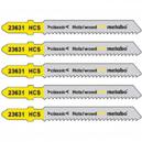 Metabo 5 Piece HCS Professional Jigsaw Blades for Wood